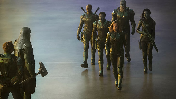 Kapten Marvel, Brie Larson, 5K, Wallpaper HD