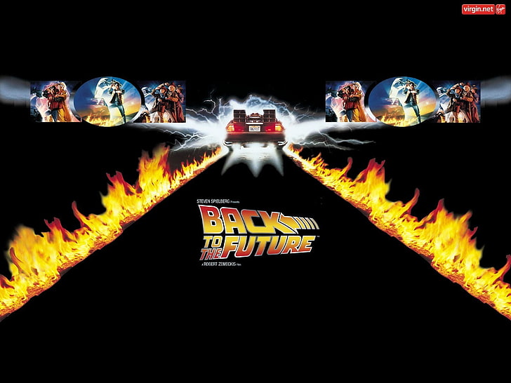 Back to the Future logo, Back to the Future, movies, HD wallpaper