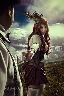 500px, fantasy art, Alonso Soto, fantasy girl, steampunk, Sfondo HD HD wallpaper