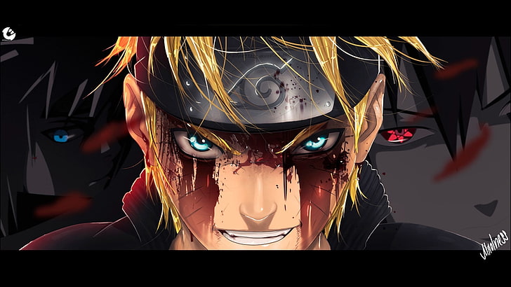 Fondo de pantalla de Naruto, mira, cara, sangre, naruto, Fondo de pantalla  HD | Wallpaperbetter
