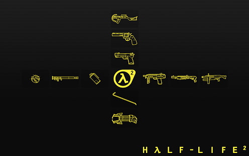 Cyfrowa tapeta Half-Life 2, minimalizm, logo, Half-Life 2, Arsenal, Tapety HD HD wallpaper