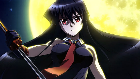 Akame ga Kill!, anime, Akame, Sword, Red Eyes, Anime Girls, วอลล์เปเปอร์ HD HD wallpaper