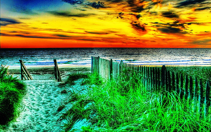 The Way To The Beach Wide Wallpaper 498930, HD wallpaper