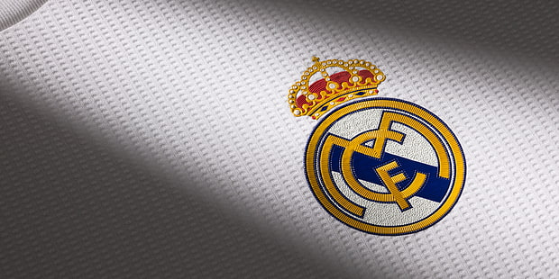  Soccer, Real Madrid C.F., Emblem, Logo, HD wallpaper HD wallpaper