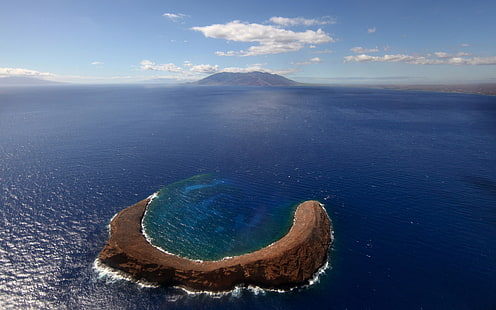 galapagos, pulau, molokai, samudra, bentang laut, Wallpaper HD HD wallpaper