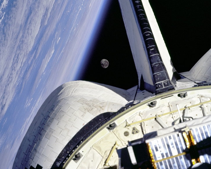 Buatan Manusia, NASA, Bumi, Dari Luar Angkasa, Bulan, Luar Angkasa, Pesawat Luar Angkasa, Wallpaper HD