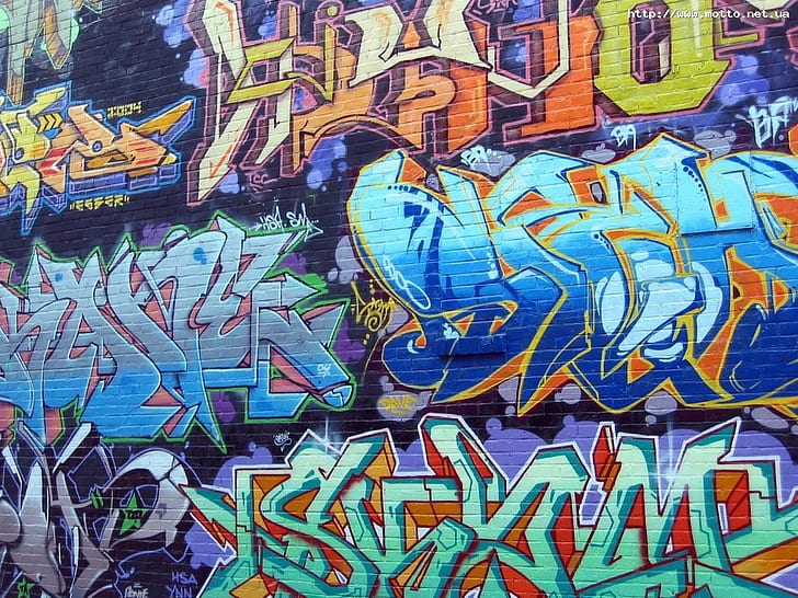 grafite, parede, HD papel de parede
