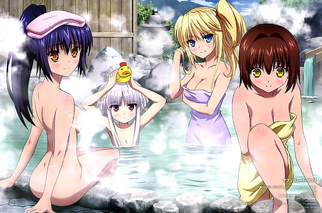 Anime Mädchen, Anime, Absolute Duo, Bristol Lilith, Hotaka Miyabi, Sigtuna Julie, Tachibana Tomoe, HD-Hintergrundbild HD wallpaper