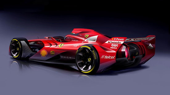 Ferrari, koncepcja Ferrari F1, koncepcja, F1, Formuła 1, Formuła 1, Samochód, Tapety HD HD wallpaper