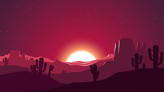 Künstlerisch, Wüste, Minimalistisch, HD-Hintergrundbild HD wallpaper