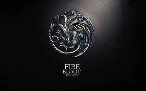 Fuego y sangre, targaryen, juego de tronos, logo, Fondo de pantalla HD HD wallpaper