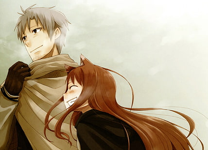 Anime, Spice and Wolf, Holo (Spice and Wolf), Kraft Lawrence, Fond d'écran HD HD wallpaper