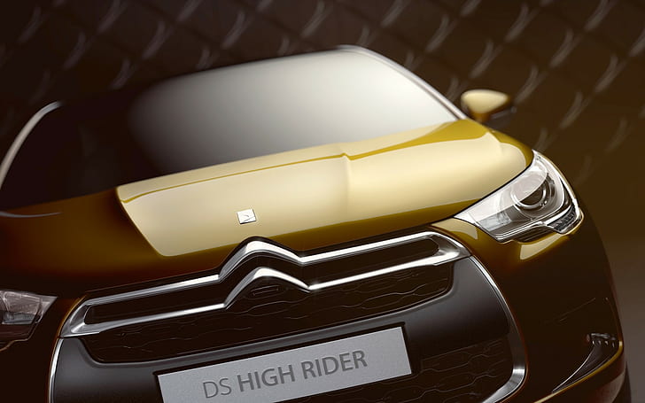 2010 Citroen DS High Rider Concept 3, brązowy samochód citroen, wysoki, 2010, koncepcja, kierowca, citroen, Tapety HD