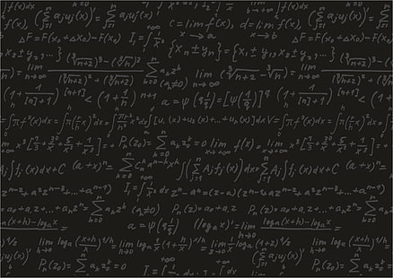 black and white mathematical equations wallpaper, black, formula, board, HD wallpaper HD wallpaper
