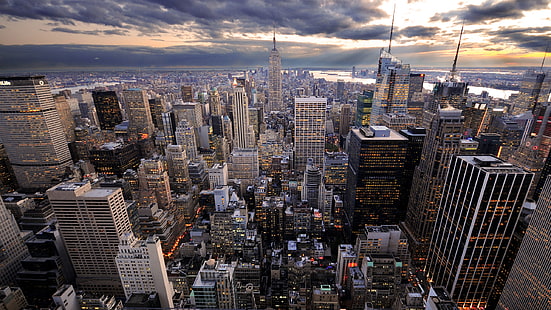 abd new york city hdr fotoğrafçılık 2560x1440 Soyut Fotoğrafçılık HD Sanat, ABD, New York City, HD masaüstü duvar kağıdı HD wallpaper