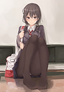 Anime, Anime Girls, Füße, lange Haare, HD-Hintergrundbild HD wallpaper