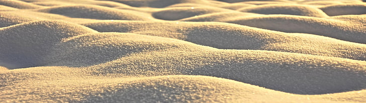 sabbia bianca, natura, paesaggio, display multiplo, neve, Sfondo HD