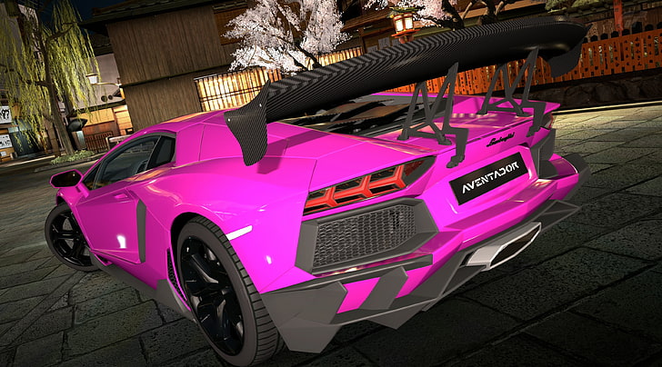 Lamborghini Aventador LP700-4 Pink Passionate, rosa Lamborghini Aventador, Jogos, Gran Turismo, Rosa, Lamborghini, gran turismo 5, Aventador, HD papel de parede