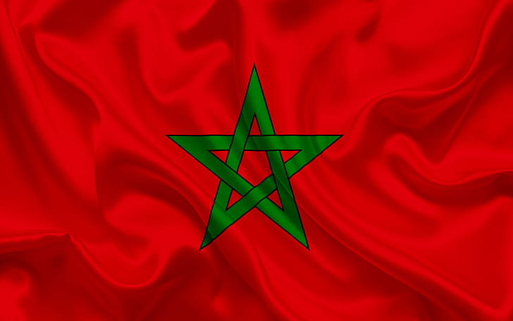 Flaggor, Marockos flagga, Flagga, marockansk flagga, HD tapet