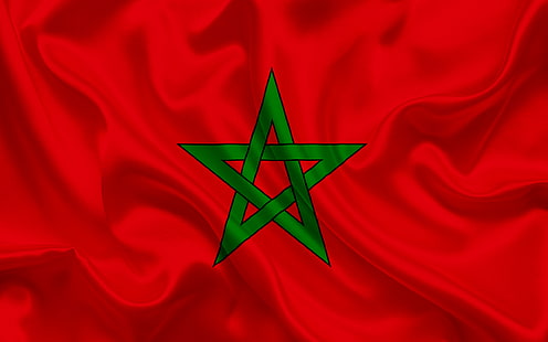 旗、モロッコの旗、旗、モロッコの旗、 HDデスクトップの壁紙 HD wallpaper