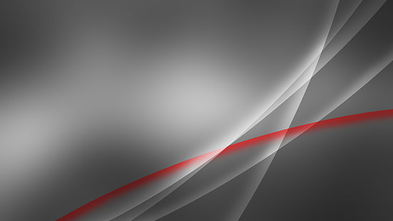 グレーと赤の壁紙、抽象、赤、グレー、ライン、抽象化、 HDデスクトップの壁紙 HD wallpaper