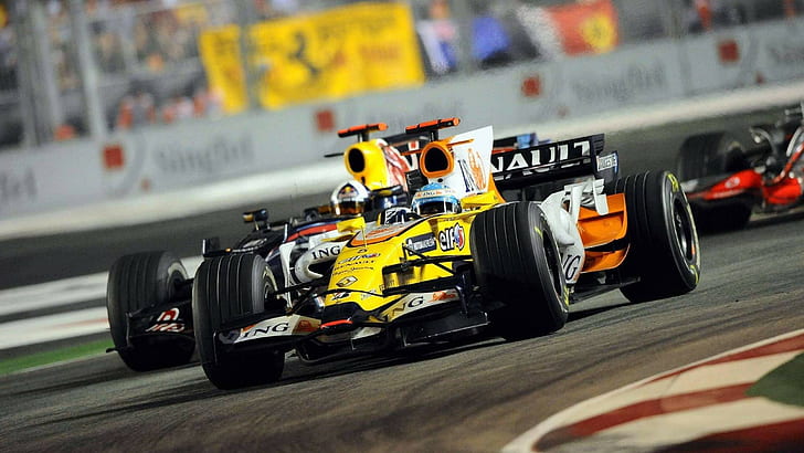 Fernando Alonso, Formula 1, Renault F1 Team, HD wallpaper