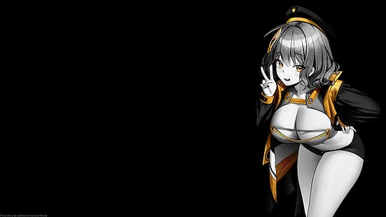  selective coloring, black background, dark background, simple background, anime girls, Nikke: The Goddess of Victory, HD wallpaper HD wallpaper