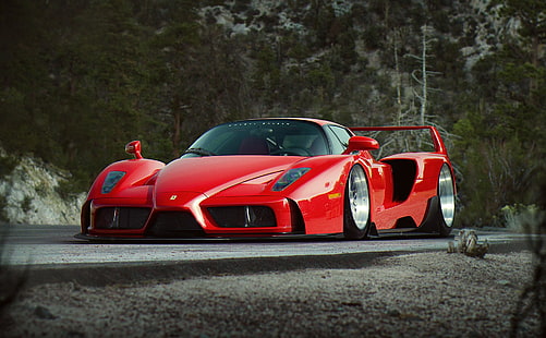 Хызыл Салим, автомобиль, средство передвижения, произведение искусства, Ferrari, Ferrari Enzo, широкий кузов, HD обои HD wallpaper