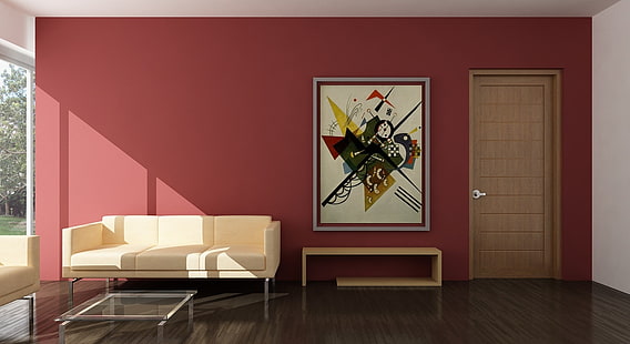 Inredning, vitt tyg 3-sits soffa, arkitektur, inredning, HD tapet HD wallpaper