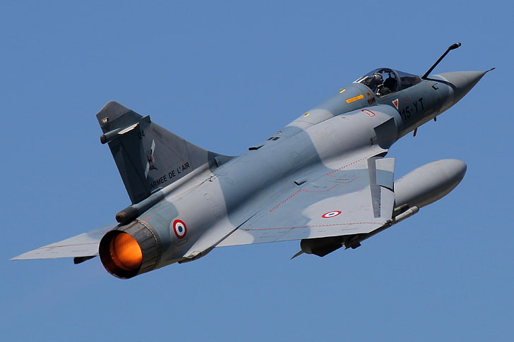 4K, Dassault Mirage 2000, pejuang Prancis, Angkatan Udara Prancis, Wallpaper HD