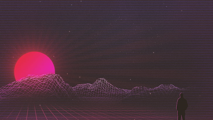 Artistic, Retro Wave, Sunset, HD wallpaper