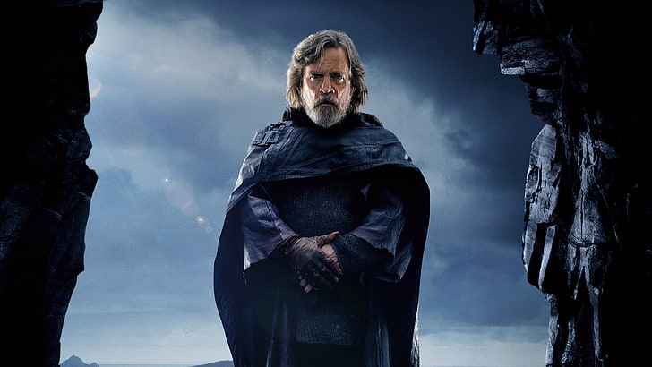4K, Luke Skywalker, Star Wars: The Last Jedi, Mark Hamill, Fondo de pantalla HD