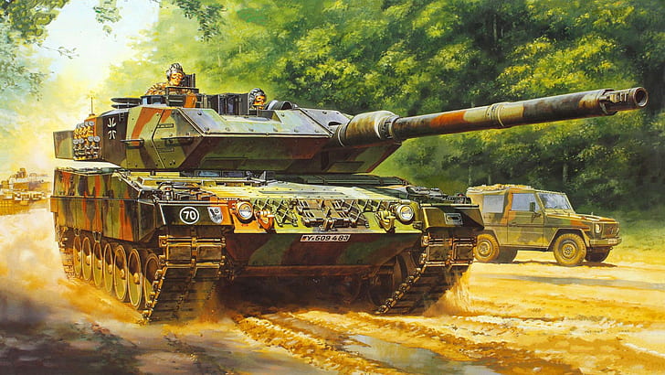 Leopard, Niemcy, niemiecki czołg podstawowy, 2A6, Tapety HD