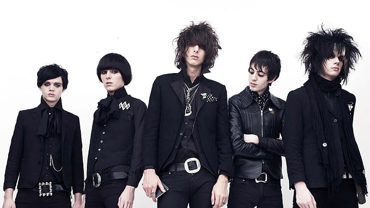 men's black suit jacket, the horrors, haircuts, image, suits, hair, HD wallpaper