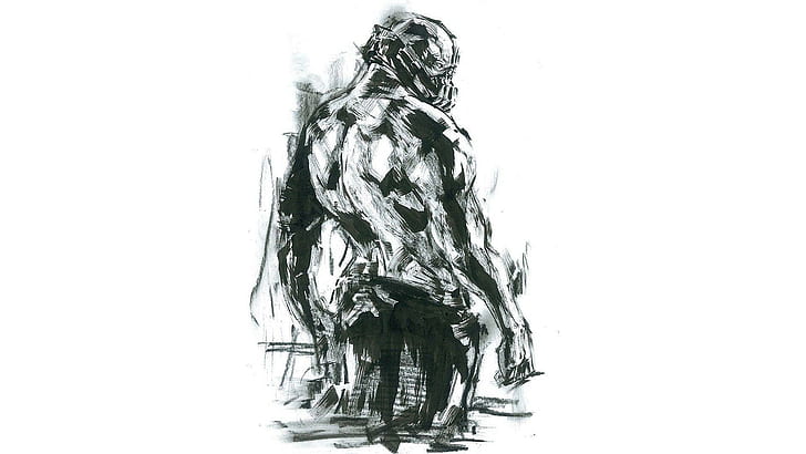 Bane - Batman, stencil of man, artistic, 1920x1080, batman, bane, the dark knight rises, HD wallpaper