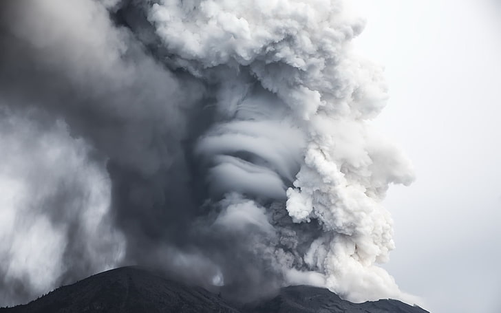 Bali, volkan, patlama, doğa, HD masaüstü duvar kağıdı