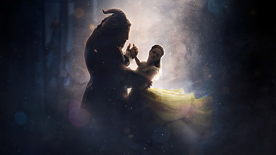 beauty and the beast 4k background image, HD wallpaper HD wallpaper