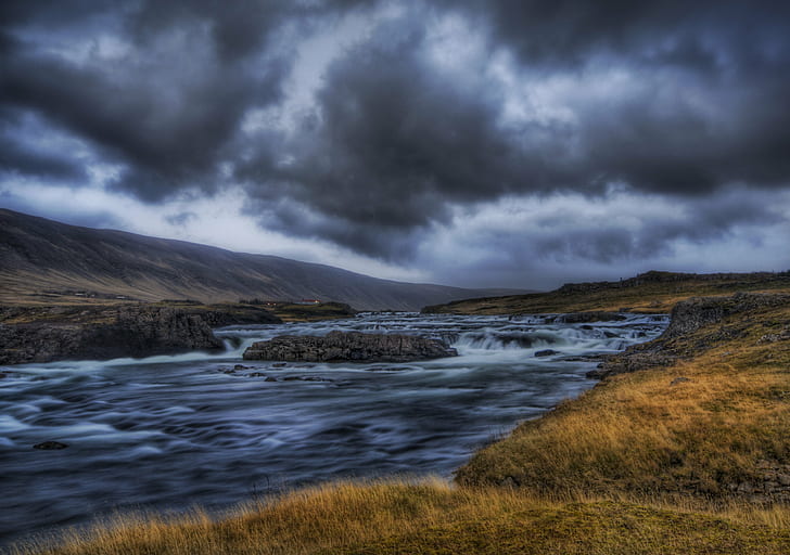 photo of river in the afternoon, Silent, River, photo, afternoon, d2x, Hdr, Iceland, Portfolio, glacier, storm, evening, dusk, water  rapids, Moulin Rouge, clouds, fields, textures, landscape, nature, shots, rapid, cool, magical, surreal, WallPaper, Photographer, Pro, Nikon, Photography, Panorama, details, Perspective, Shot, Shoot, Capture, Images, Photos, Pictures, cold, fresh  breeze, contrast, colors, trip, motion, cloud - Sky, scenics, mountain, outdoors, sky, water, cloudscape, HD wallpaper