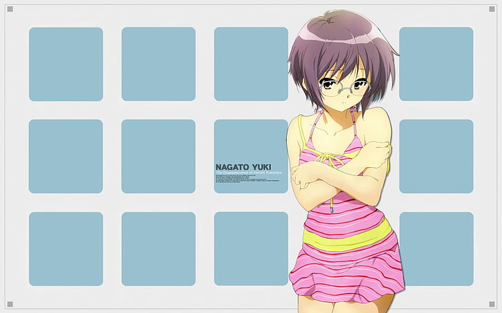 Anime, die Melancholie von Haruhi Suzumiya, Yuki Nagato, HD-Hintergrundbild