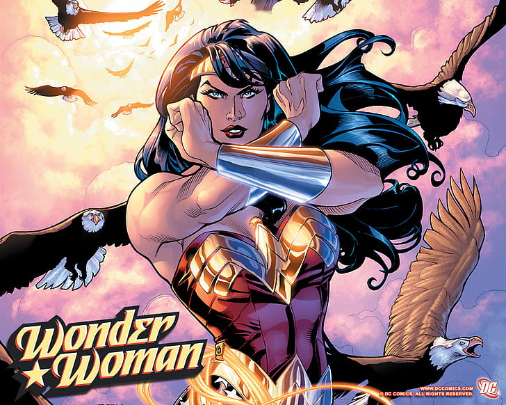 Wonder Woman HD, ilustración de winder woman, comics, woman, wonder, Fondo de pantalla HD