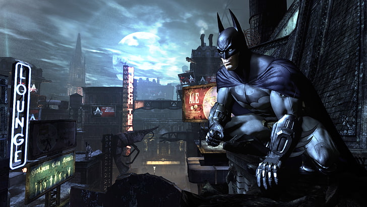 Batman carta da parati digitale, Batman, videogiochi, Batman: Arkham City, arte digitale, Sfondo HD