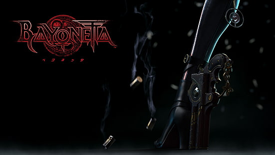 Bayonetta Black HD, วิดีโอเกม, สีดำ, ดาบปลายปืน, วอลล์เปเปอร์ HD HD wallpaper