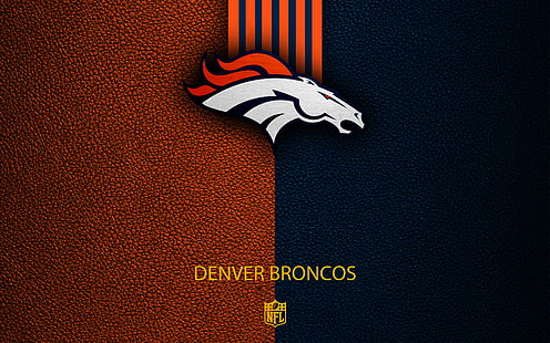 كرة القدم ، دنفر برونكو ، شعار ، شعار ، اتحاد كرة القدم الأميركي، خلفية HD HD wallpaper