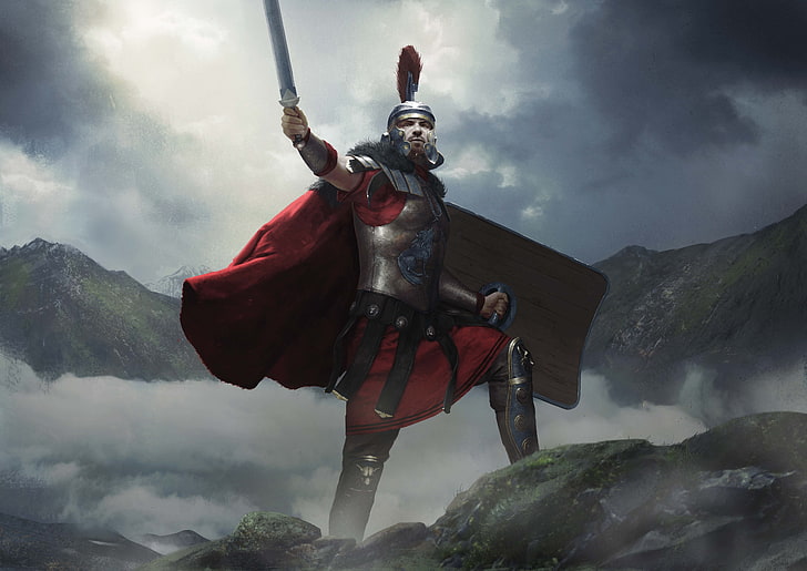 Total War: Arena, Commandant Romain, 4K, Germanicus, Fond d'écran HD