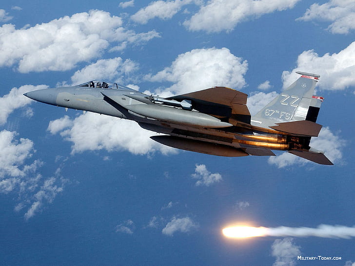 самолет, F-15 Eagle, F-15C, реактивный истребитель, военный, военный автомат, HD обои