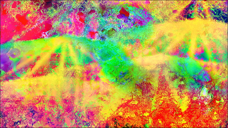 abstrak, trippy, kecerahan, LSD, psychedelic, Wallpaper HD