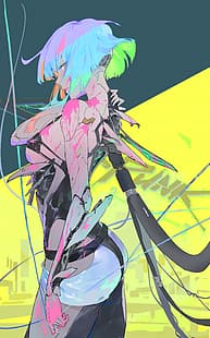 lucy (edgerunners), Cyberpunk: edgerunners, anime, gadis anime, cyberpunk, Wallpaper HD HD wallpaper
