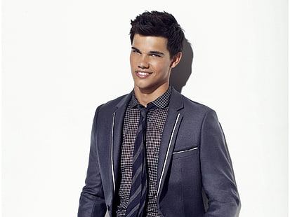 Taylor Lautner, taylor lautner, ragazzo, sorriso, elegante, attore, Sfondo HD HD wallpaper