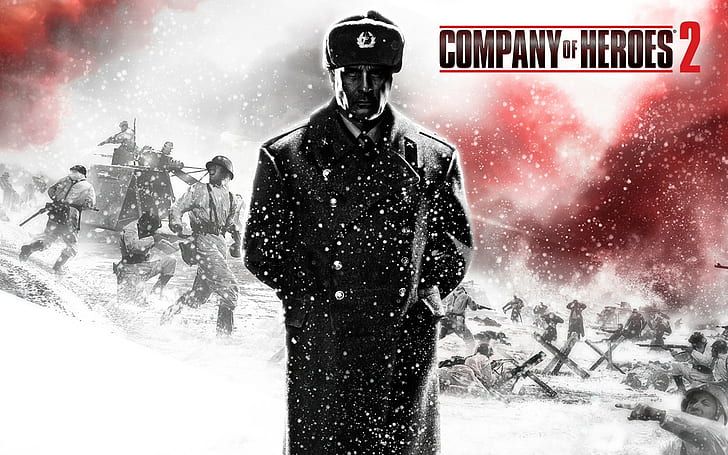 Compagnie des héros 2, Compagnie des héros 2, Seconde Guerre mondiale, un manteau de soldats, Fond d'écran HD