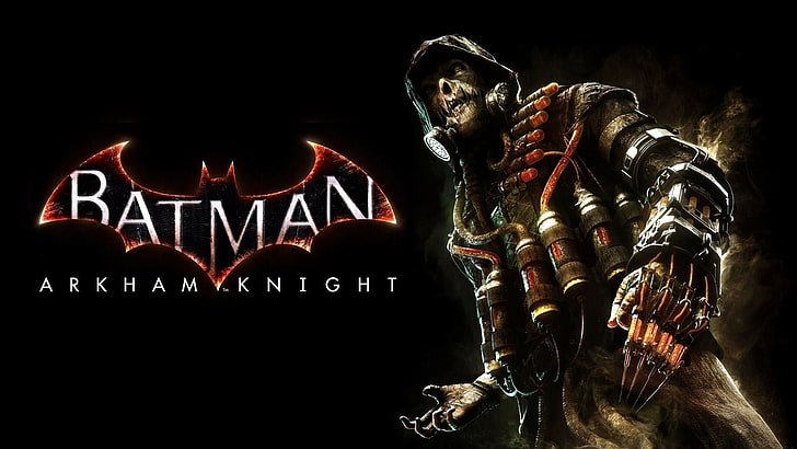 Sfondo di Batman Arkham Knight, Batman, Batman: Arkham Knight, Rocksteady Studios, Gotham City, Spaventapasseri (personaggio), videogiochi, arte digitale, Sfondo HD